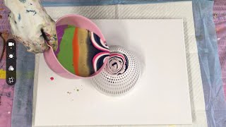 Exciting Experimenting with a reverse colander dirty bowl pour/awesome lilacs