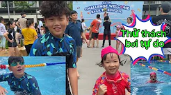 (Golf familyVN) Hai anh em tham gia giải bơi tự do tại Masteri west height ?#swim #video