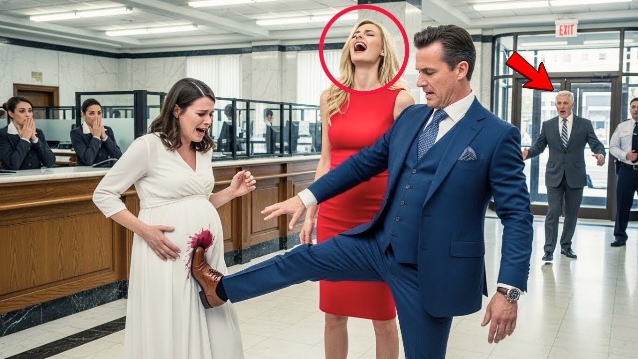 Millionaire Kicks Pregnant Wife Inside Bank — But Her Father’s Revenge Is What Truly Ends Everything