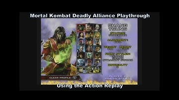 Mortal Kombat: Deadly Alliance Shang Tsung Playthrough using the Action Replay for the GC :D #Sub