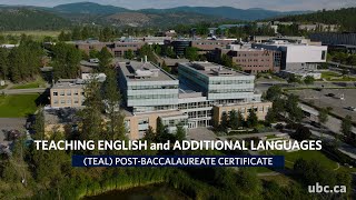 UBC Okanagan’s TEAL Post-Baccalaureate Certificate