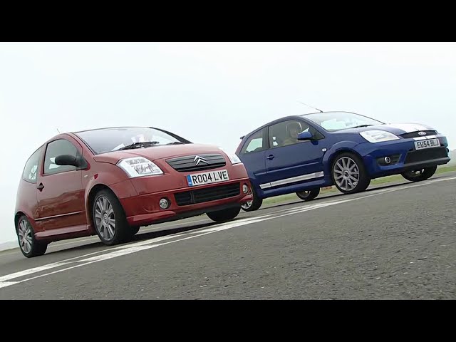 Top Gear ~ Fiesta St V. Citroen C2 - Youtube