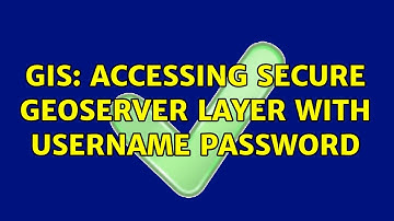 GIS: Accessing secure Geoserver layer with username password