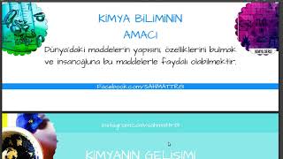9.SINIF KİMYA (KİMYA GİRİŞ) | KİMYA VE SİMYA NEDİR ? | KONU ANLATIMI