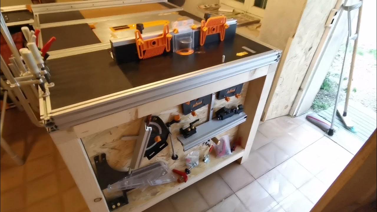 Homemade triton table saw. YouTube