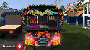 Honeybase Zedone Bus Mod In Bus Simulator Indonesia - Bussid Bus Mod - Bussid Car Mod - Bussid