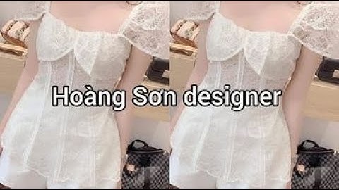 Dạy cắt may hướng dẫn cách cắt áo cúp ngực có lớp phủ ngoài theo mẫu | Hoàng Sơn designer