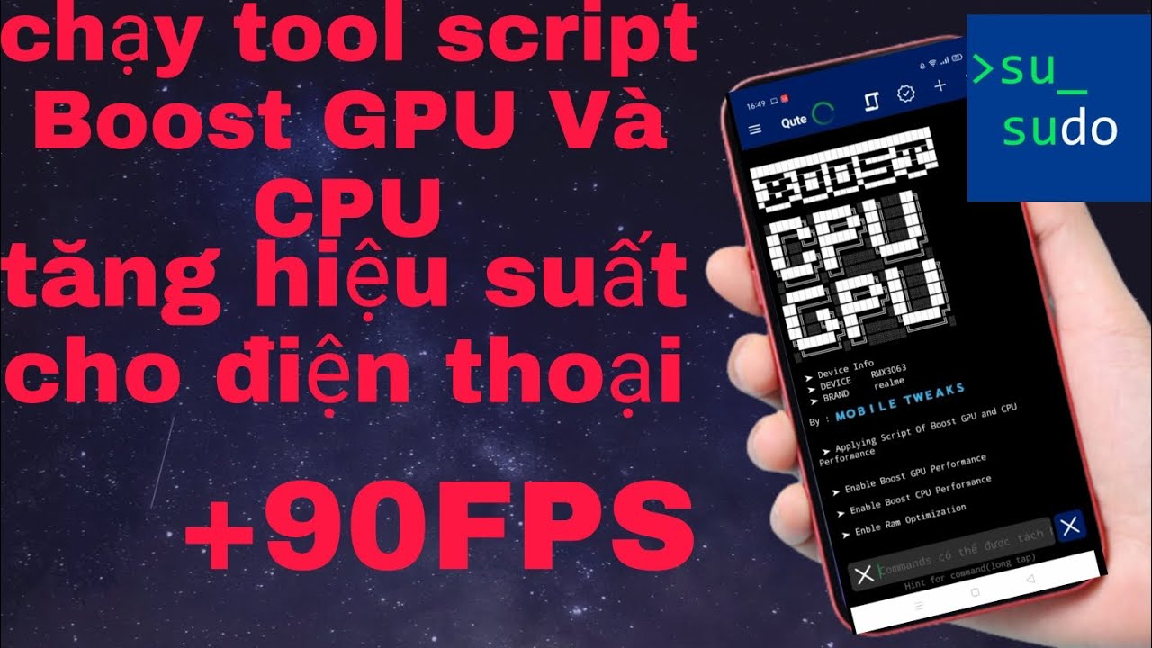 chạy file tool script boost GPU và CPU giúp tăng hiệu suất cho điện ...