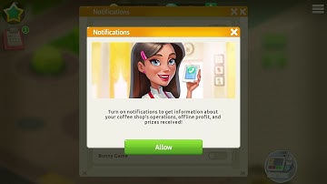 My Cafe Game: Save time with Notifications!