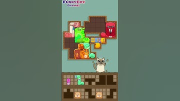 puzzle cats game - funny puzzle cats gameplay #gameplay #puzzle #cat #funnyboy #shorts