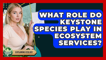 What Role Do Keystone Species Play In Ecosystem Services? - Explaining Ecology