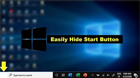 How to Hide Start Button on Windows 10 | Easy Trick