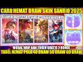 CARA HEMAT DRAW SKIN SANRIO ANGELA CHANG'E CLAUDE 2025! TABEL HEMAT POLA 40 DRAW 50 DRAW 60 DRAW