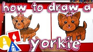 How To Draw A Yorkie - YouTube