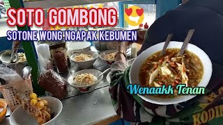 Soto Gombong pake Gondomono (Makanan Tradisional khas orang Ngapak Kebumen)