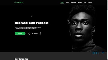 Tusant - a Podcast and Music Streaming WordPress Theme      Raleigh J