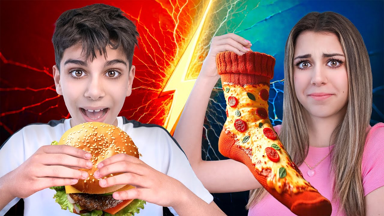 Calcetines vs Comida Real