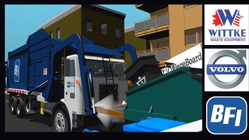 (Blender 3D) BFI Waste Volvo Xpeditor Wittke Starlight Front Loader