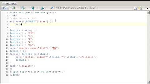 PHP Tutorial 013 Using Foreach in forms