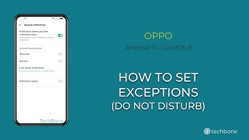 How to Set Exceptions (Do not disturb) - Oppo [Android 11 - ColorOS 11]