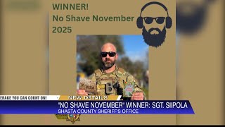 Sergeant Siipola wins No Shave November competition held by Shasta County Sheriff's Office