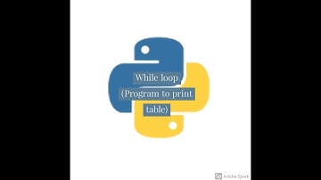 Program to print table of any number using while loop