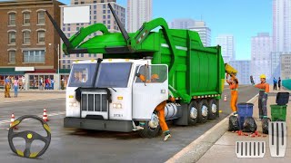 Collect the Garbage from School 🏫 City Garbage Trash Truck Gameplay School Cleaning Mission screenshot 4