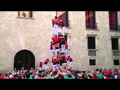 Castellers de Barcelona: 3d8 Vigília Aniversari 07/06/2014