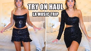 Online Shopping Try On Haul for LA MUSIC TRIP! | Rosie McClelland