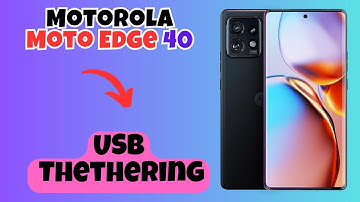 Motorola Moto Edge 40 USB Thethering || USB tethering settings || How to use USB tethering