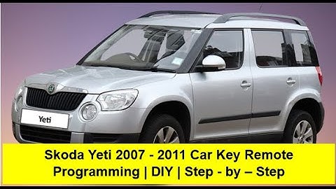 Skoda Yeti 2007 - 2015 Car Key Remote Programming | DIY | Step - by - Step