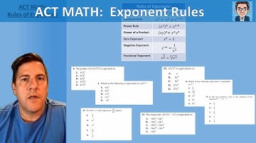 ACT Math: Exponent Rules