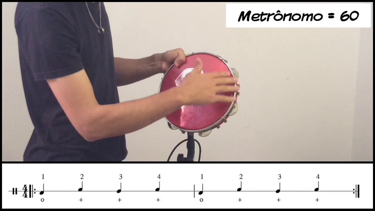 Como tocar Pandeiro - Movimento com a mão esquerda - Aula 3