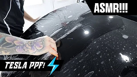 TESLA MODEL Y ASMR PPF in 4K!