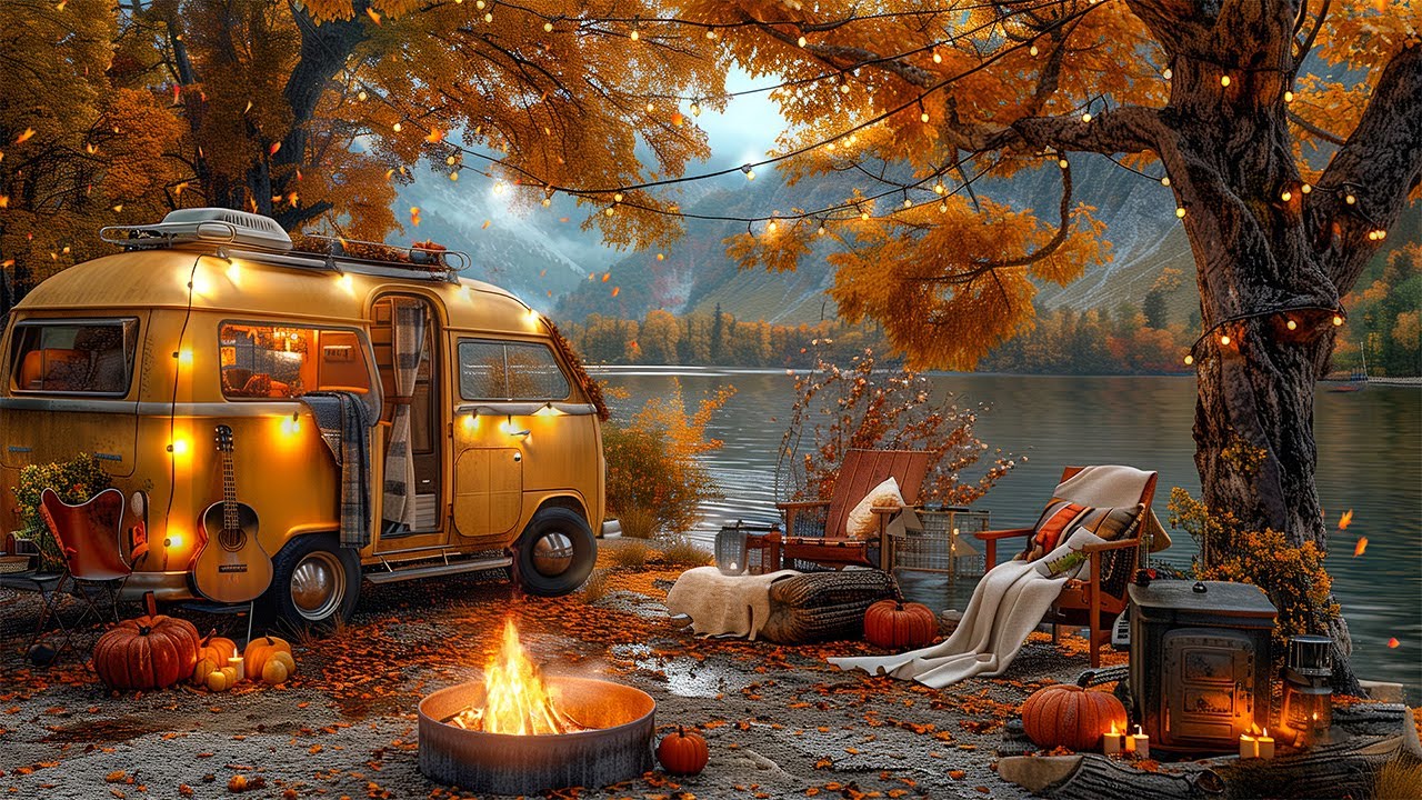 Soft Jazz Guitar Music π Autumn Lakeside Ambience ~ Warm Jazz Music & Falling Autumn Leaves Soft Jazz Guitar Music π Autumn Lakeside Ambience ~ Warm Jazz Music & Falling Autumn Leaves