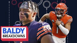 Breaking Down Justin Fields Top 10 Plays of the Season So Far | Baldy Breakdowns