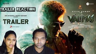 Vailmai Trailer Reaction | Ajith Kumar |Yuvan | Vinoth | Boney Kapoor | Tamil Couple Reaction