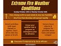 Fire Weather Conditions Expected 10/25 - 10/27