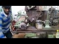Helical gear cutting on miling machine for horizontal.