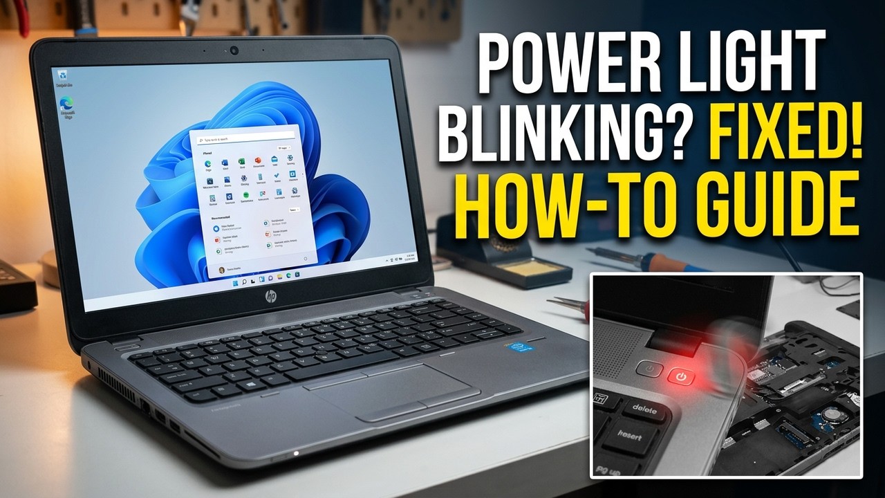 HP Laptop Won't Turn On But POWER Light Keeps Blinking #hp #laptop ...