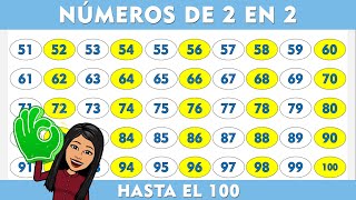 ✅LOS NÚMEROS DE 2 EN 2 hasta el 100 🤣 I Secuencias de Números ✅LOS NÚMEROS DE 2 EN 2 hasta el 100 🤣 I Secuencias de Números