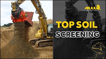 ALLU Transformer Screener Crusher - Topsoil Screening