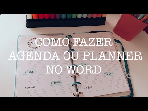 Vídeo: Como Fazer Sua Própria Agenda