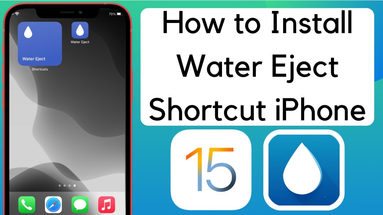 How to Install Water Eject Shortcut on iPhone or iPad iOS 15 or iOS 14