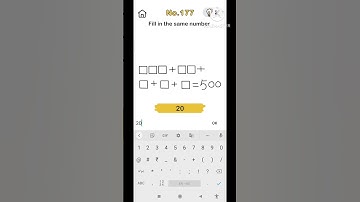 Fill in the same number Let play BRAIN OUT game level 177#cartoon#game#guess#gaming