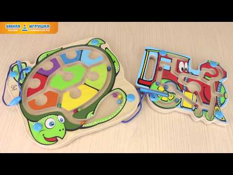 Деревянные магнитные лабиринты с шариками Hape