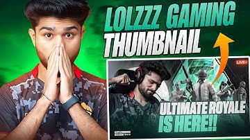How to make thumbnail like @LoLzZzGaming , new live stream thumbnail bgmi @NovaNestling