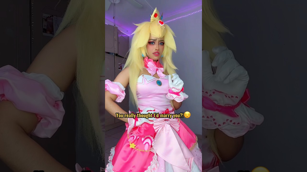 PRINCESS PEACH MARRIES BOWSER😳!? #princesssachiko #sachi_hime96 #peachcosplay