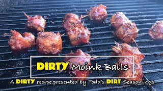 MOINK BALLS From Scratch Made with Todd&#39;s DIRT, simply amazing in flavor on the Big Green and Weber.