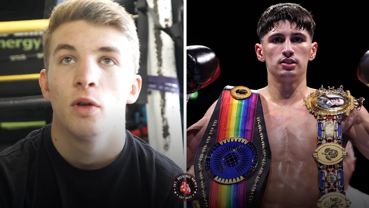 SUPER-FEATHERWEIGHT PROSPECT MAX SCHULTZ TALKS SPARRING ROYSTON BARNEY ...